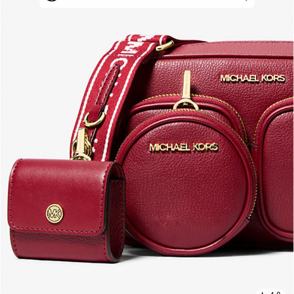 Michael Kors Jet Set Md Leather Crossbody Bag Case for Apple Airpods Pro®
Cherry - Picture 4 of 16